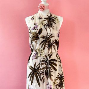 NEW! Vince Tropical Garden Midi Dress - Size L